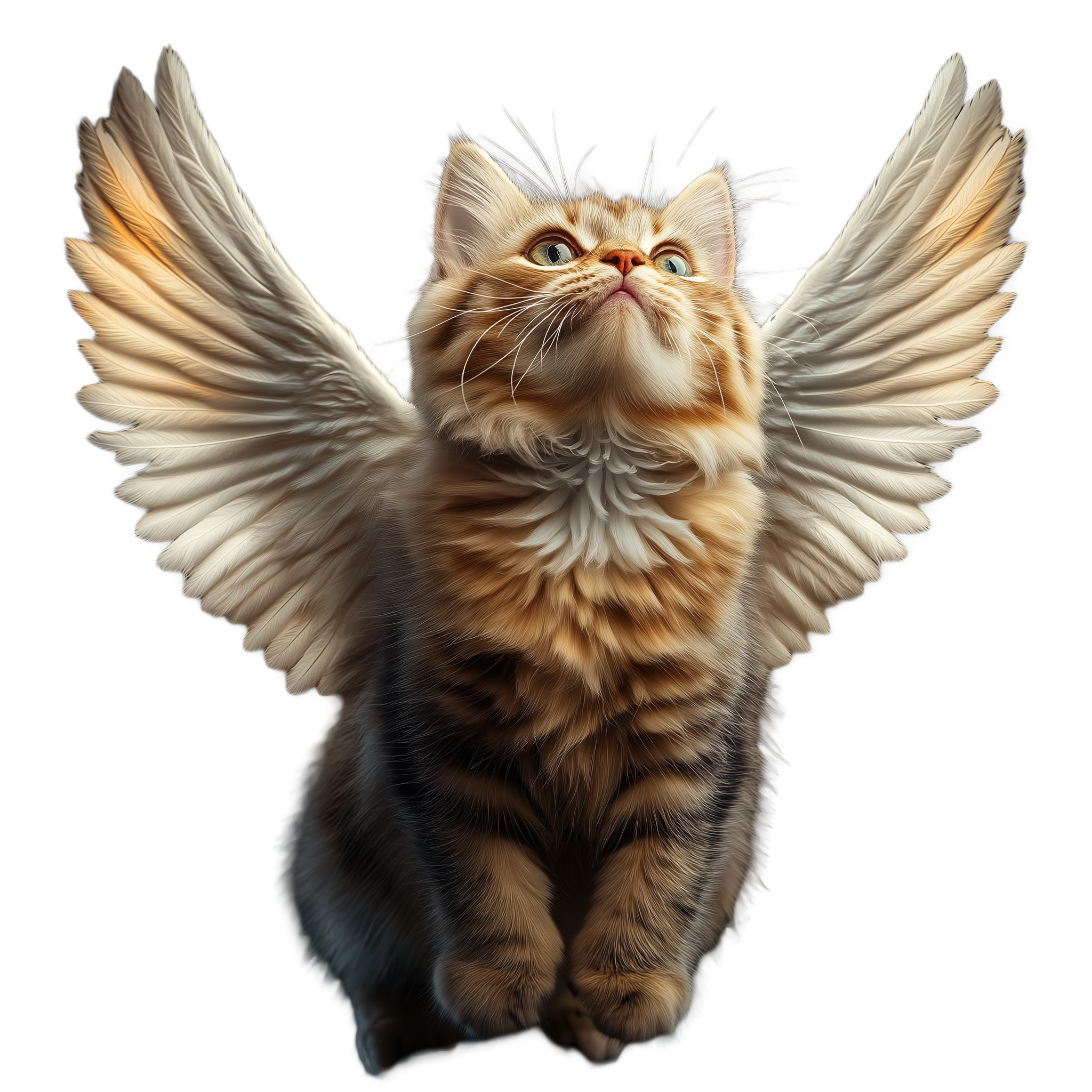 Cat with angel wings